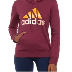 Adidas Women's Burgundy Hoodie S